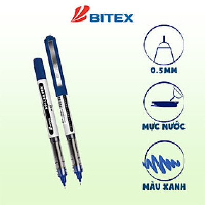 Combo 3 cây Bút lông bi mực xanh, đỏ, đen (0.5mm) R02