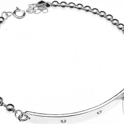 Lắc Tay Nữ Bạc Hiểu Minh LTU350 khắc chữ bạc ta