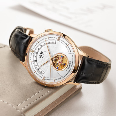 Đồng Hồ Nam I&W Carnival 525G1 Chính Hãng Full Box Chống Nước Kính Chống Xước Dây Da Cao Cấp BH 24T (Máy Cơ Tự Động)