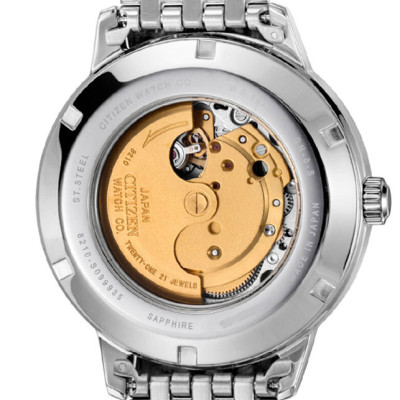 Đồng Hồ Nam Citizen Dây Thép Không Gỉ NJ0080-50E - Mặt Đen (Sapphire)