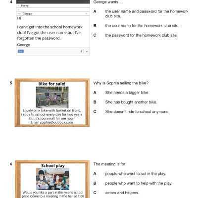 A2 Key For Schools Practice Tests 6-10
