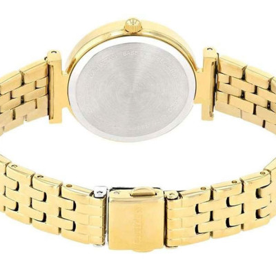 Đồng Hồ Nữ Citizen Đính Đá Swarovski Dây Thép Không Gỉ ER0212-50P - Mặt Vàng