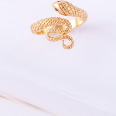 Nhẫn bạc nữ rắn đuôi xoắn Gix Jewel N38