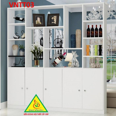 TỦ KỆ TRANG TRÍ KIÊM VÁCH NGĂN VNTT03 - Nội thất lắp ráp Viendong Adv