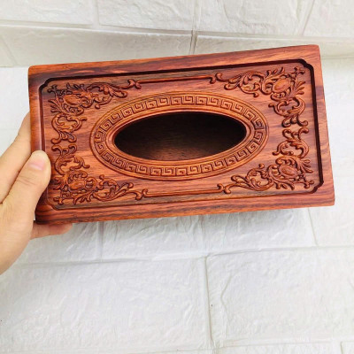 Hộp giấy ăn gỗ mỹ nghệ gỗ hương