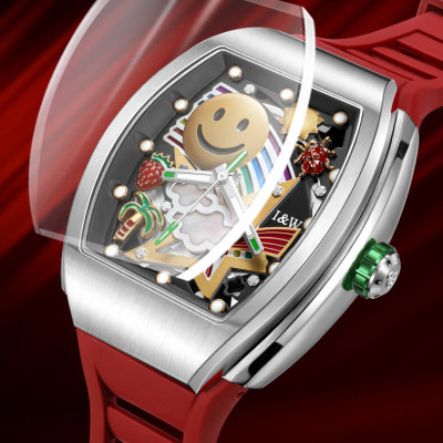 Đồng Hồ Nam I&W Carnival 757GT3 Chính Hãng Full Box Chống Nước Kính Chống Xước Dây Silicone BH 5 Năm (Máy Cơ Tự Động)