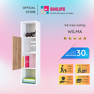 Kệ gỗ trang trí trưng bày hiện đại SMLIFE Wilma