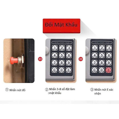 Két Sắt Mini Khóa Điện Tử Có Độ Bảo Mật Cao - Két sắt an toàn cho mọi gia đình