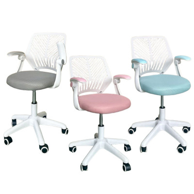 Ghế xoay học sinh giá rẻ CE1037-2M Nội thất Capta Lưng nhựa nệm vải hồng xám xanh tay gấp gọn chân nhựa xoay nâng hạ chiều cao hcm