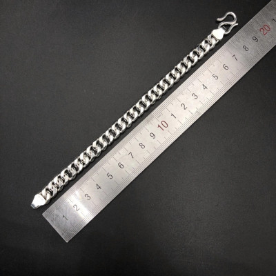 Lắc Tay Nam Kiểu Móc Xích Đơn Giản BẠC HIỂU MINH LTN012