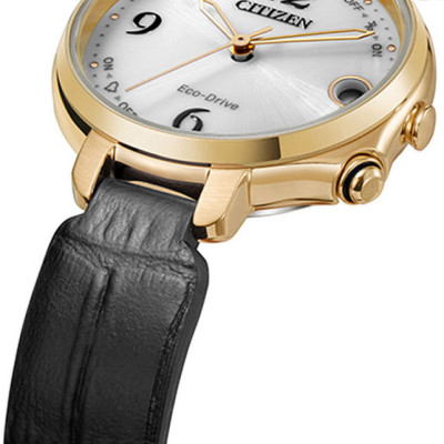 Đồng Hồ Nữ Citizen Kết Nối Bluetooth Dây Da EE4022-16A - Mặt Trắng 