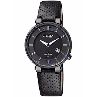 Đồng Hồ Nữ Citizen Dây Da EW1794-05E - Mặt Đen (Sapphire)
