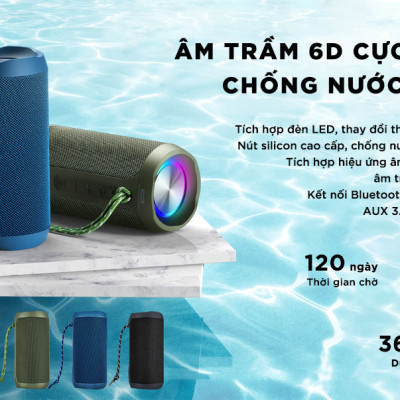 Loa Bluetooth thông minh kháng nước Remax RB-M28 hàng chính hãng