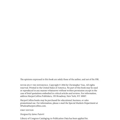 Never Split The Difference