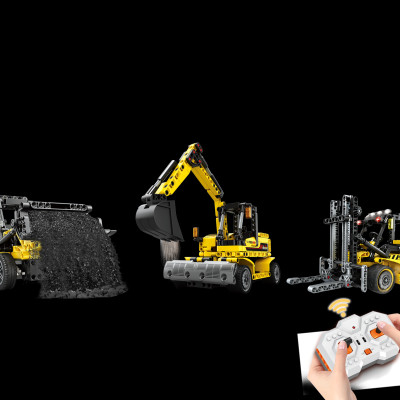 MINGDI - 8710 - Lắp Ráp Xe Nâng Kỹ Thuật Điều Khiển Từ Xa Tỉ Lệ 1:2 