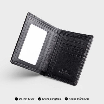 Ví nam da bò Trita ( Thời trang nam dáng đứng - Ví da RVN20 )