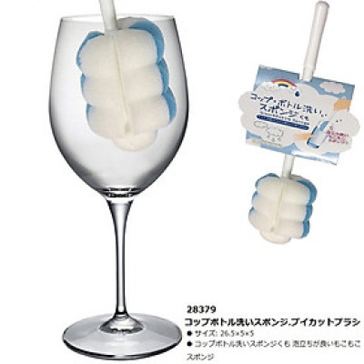 Dụng cụ rửa cốc, chai lọ có đầu mut - Hàng Nội Địa Nhật Bản