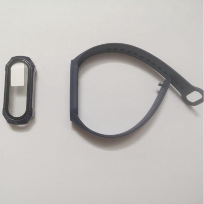 Dây Silicon và Ốp kính cường lực bảo vệ cho đồng hồ Xiaomi Miband 6
