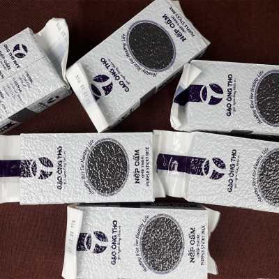 Gạo Nếp Cẩm - Gạo Ông Thọ Túi 1Kg - Thơm ngọt mềm dẻo, tốt cho sức khỏe