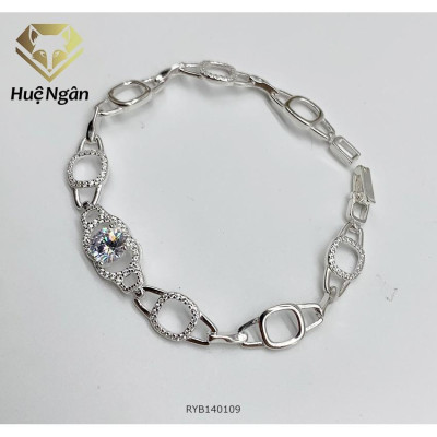 Lắc tay bạc 925 Huệ Ngân - Hình học RYB140109