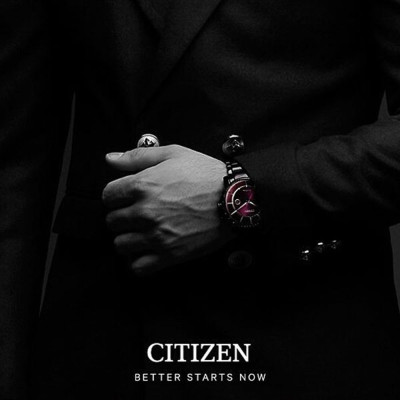 Đồng Hồ Nam Citizen Dây Thép Không Gỉ AW1264-59W - Mặt Tím 