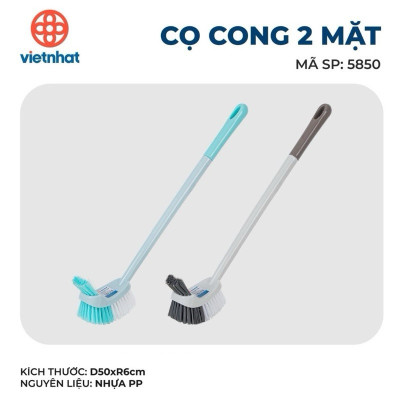 CỌ TOILET CAO CẤP, CỌ CONG 2 MẶT, CHỔI CỌ BỒN CẦU THƯƠNG HIỆU VIỆT NHẬT - Hàng chính hãng