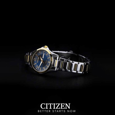Đồng Hồ Nữ Citizen Dây Thép Không Gỉ EQ0595-55L - Mặt Xanh