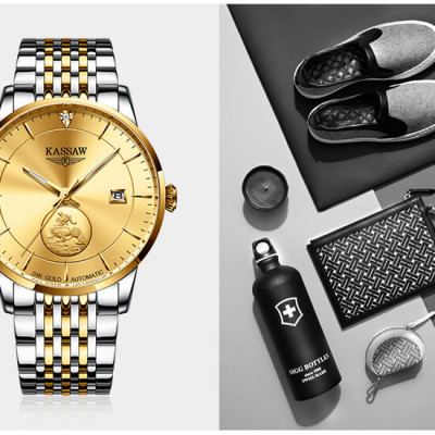 Đồng hồ nam chính hãng KASSAW K666-1 (Mạ vàng 24k)