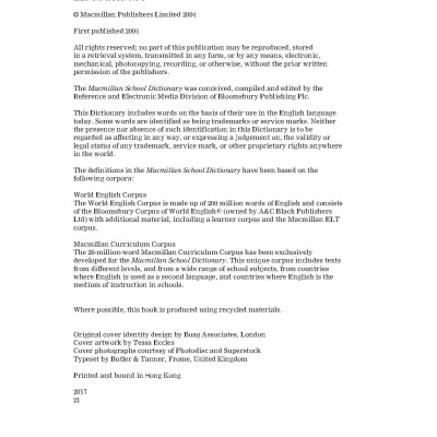 Macmillan Dictionary Vietnam ED with App – Soft cover