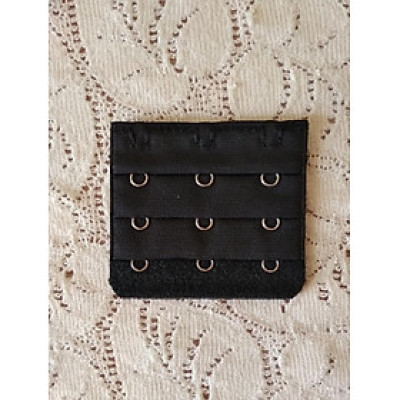 Miếng nối áo ngực bản 3 móc - đen