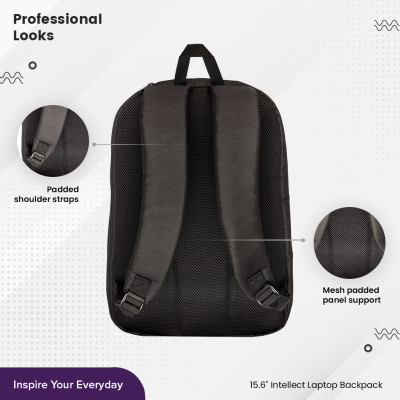 Balo laptop Targus 15.6" TBB565 bộ sưu tập Intellect- Hàng Chính Hãng