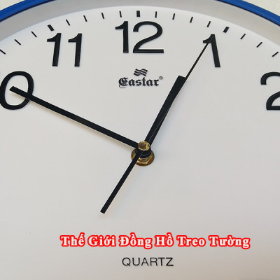 Đồng Hồ Treo Tường Cao Cấp KIM TRÔI EASTAR – Số Nổi 3D – Tặng Pin MAXELL – BH 1 Năm