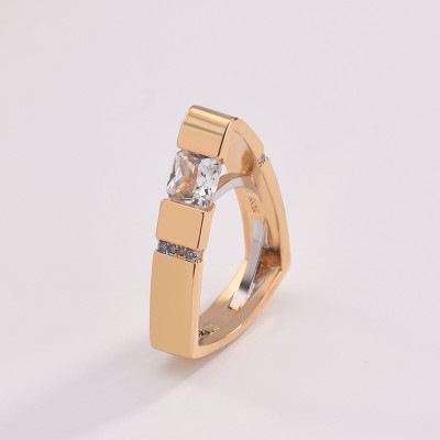 Nhẫn nam titant đính đá 