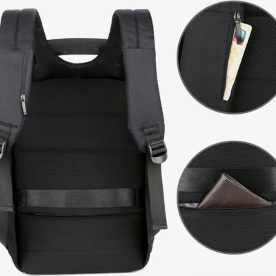 Ba lô nam thời trang đa năng tích hợp chế độ chống trộm cao cấp + sạc USB tiện dụng và siêu chống thấm nước(15,6")