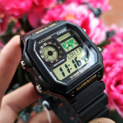 Đồng Hồ Nam Dây Nhựa Casio STANDARD AE-1200WH-1BV