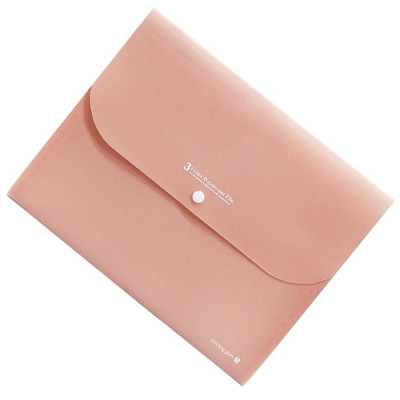 Bìa Nút 3 Ngăn - Morning Glory 79152 - Màu Hồng