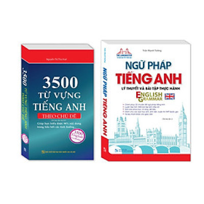 Combo Ngữ pháp tiếng Anh lý thuyết và bài tập thực hành , 3500 từ vựng tiếng Anh theo chủ đề 