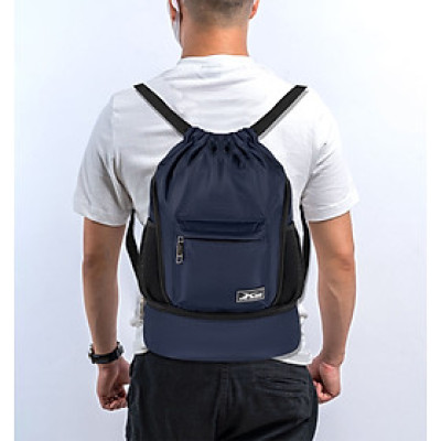 Balo dây rút thể thao xanh đen Xbags Wisdom Xb 6005, Chất liệu chống thấm nước hiệu quả, Chống tia UV