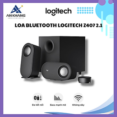 Loa Vi Tính Logitech Z407 Bluetooth, công suất 80W - Hàng chính hãng