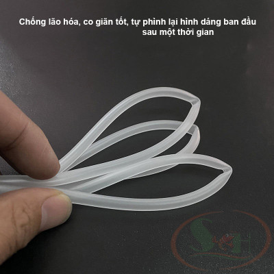 Dây oxy co2 dẻo PVC 4, 8 mm dẫn nước dây chống gập ống bể thủy sinh cá tép cảnh