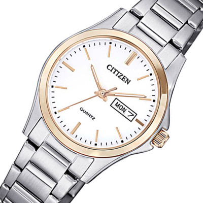 Đồng Hồ Nữ Citizen Dây Thép Không Gỉ EQ0596-87A - Mặt Trắng