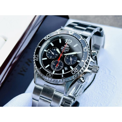 Đồng Hồ Nam Dây Thép Orient Mako Solar RA-TX0202B10B - Size 42.8mm