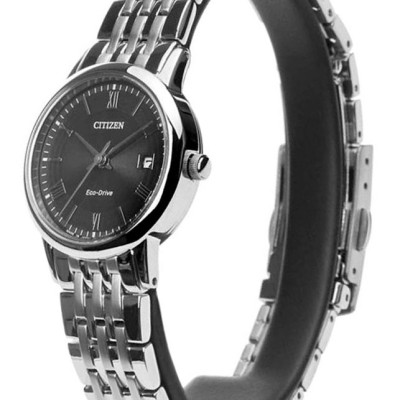 Đồng Hồ Nữ Citizen Dây Thép Không Gỉ EW1580-50E - Mặt Đen (Sapphire)