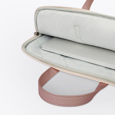 Túi da chống sốc laptop surface máy tính xách tay, túi đeo chéo công sở nữ cặp đựng laptop cute dễ thương chống nước 