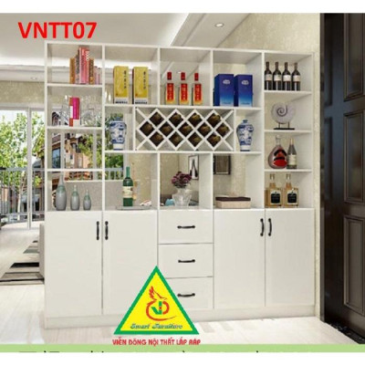 TỦ KỆ TRANG TRÍ KIÊM VÁCH NGĂN VNTT07B - Nội thất lắp ráp Viendong Adv