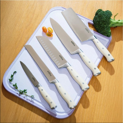 Bộ Dao 5 Chiếc Thép 5Cr15 Haatz CIM735 Tay Cầm Công Thái Học - Hàng Chính Hãng Bảo Hành 24 Tháng