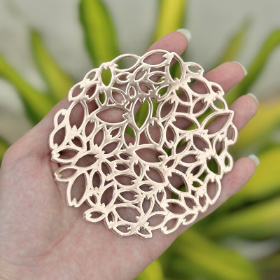 Set 04 tấm đế lót ly cốc hình tròn Echo Flower Ø10cm - Hàng Nội Địa Nhật Bản