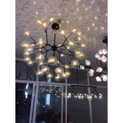 Đèn chùm thả trần tô điểm 27 bóng phong thái hiện đại, đèn trần, đèn trang trí, đèn decor DT