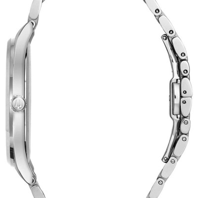 Đồng Hồ Nữ Bulova Đính Kim Cương Dây Thép Không Gỉ 96S162 - Mặt Xà Cừ