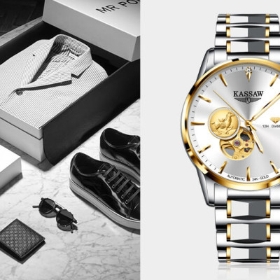 Đồng hồ nam chính hãng KASSAW K777-1 (Mạ vàng 24k)